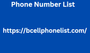 Phone Number List