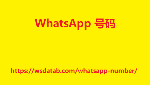 WhatsApp 号码