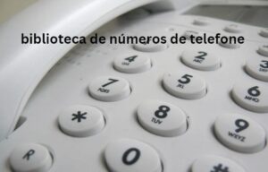 biblioteca de números de telefone