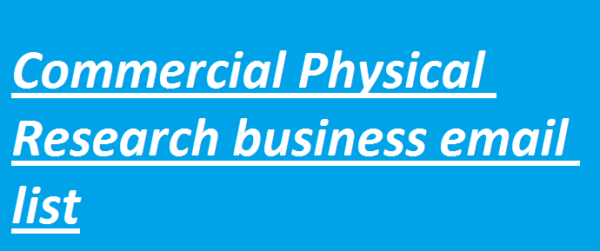 Commercial Physical Research Email Activer Data