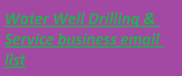 Water Well Drilling & Service Email Activer Data