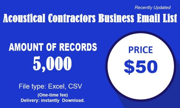 Acoustical Contractors Email Activer Data