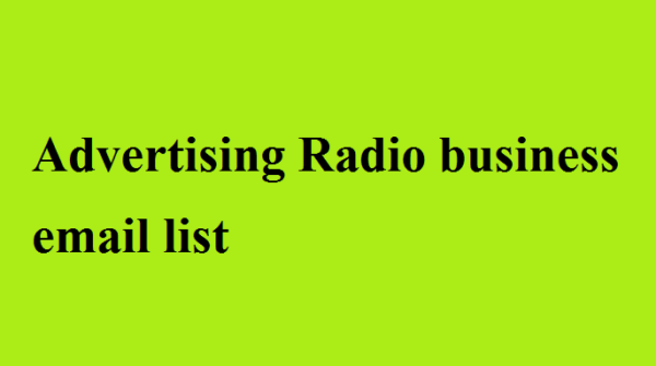 Advertising-Radio Email Activer Data