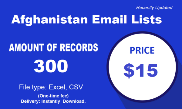 Afghanistan Email Activer Datas