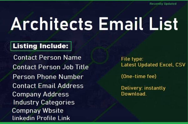 Architects Email Activer Data