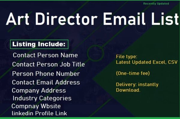 Art Director Email Activer Data