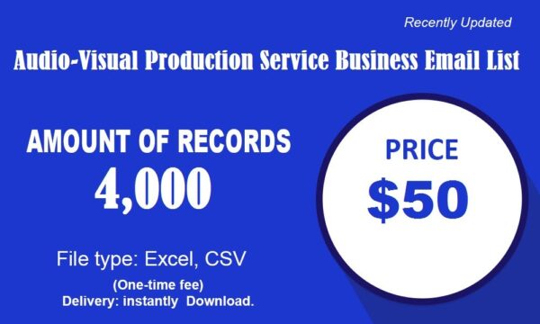 Audio-Visual Production Service Email Activer Data