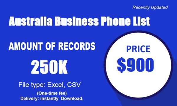 Australia Business Phone Number Data