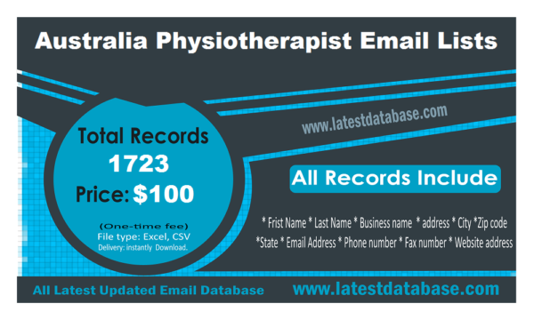 Australia Physiotherapist Email Activer Datas