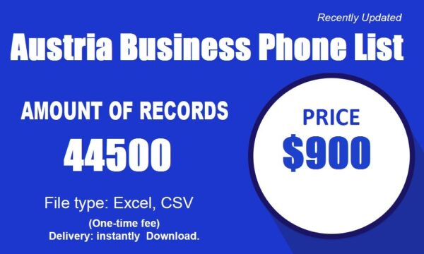 Austria Business Phone Number Data