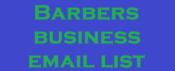 Barbers Email Activer Data