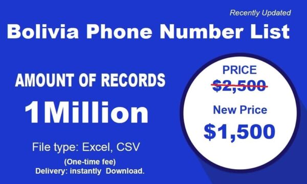 Bolivia Phone Number Data