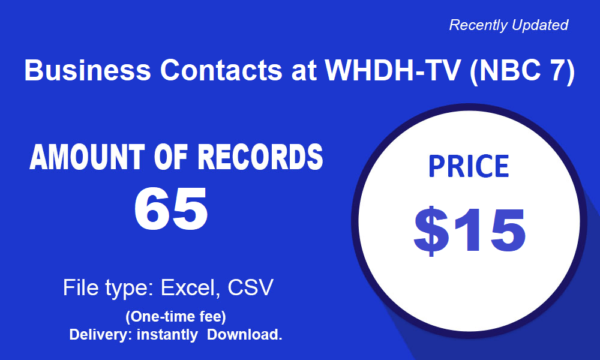 Business Contacts at WHDH-TV (NBC 7)