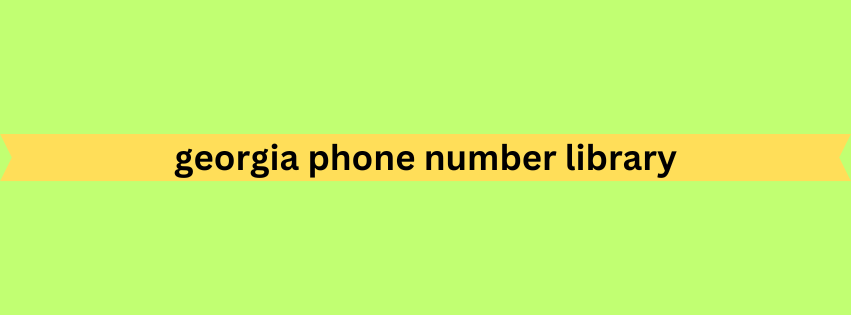 georgia phone number library