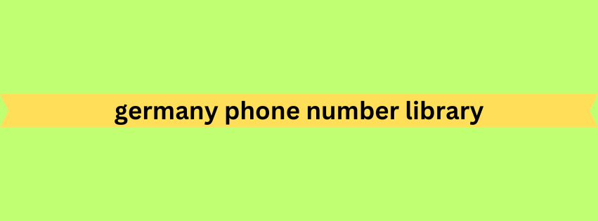 germany phone number library