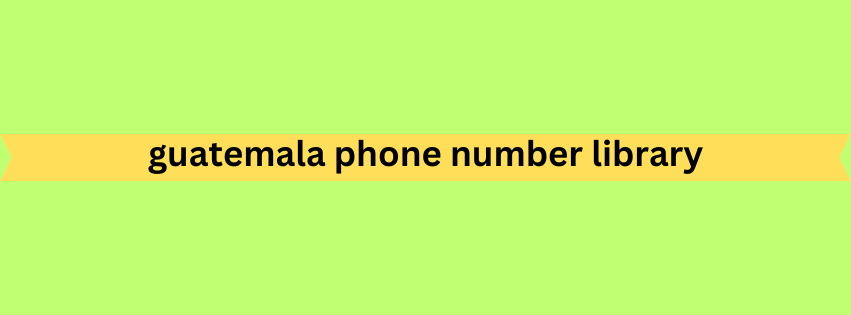 guatemala phone number library