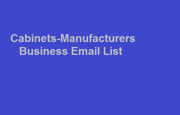 Cabinets Manufacturers Email Activer Data