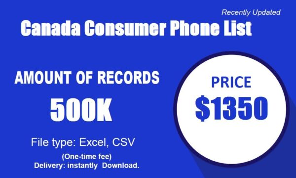 Canada Consumer Phone Number Data