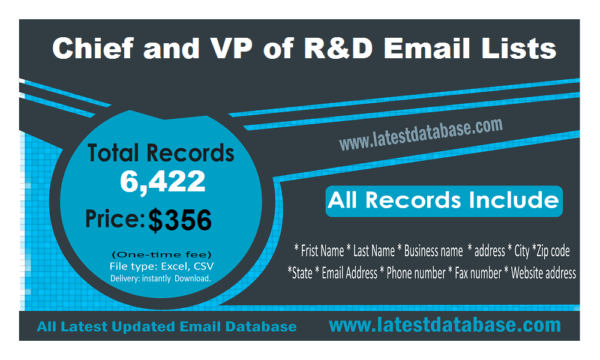 Chief and VP of R&D Email Activer Datas