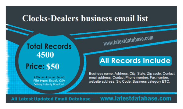 Clocks-Dealers Email Activer Data