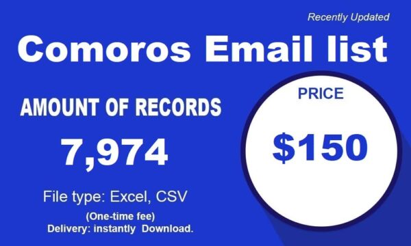 Comoros Email Activer Data