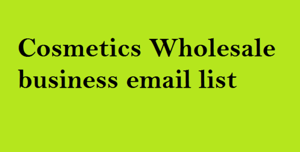 Cosmetics Wholesale Email Activer Data