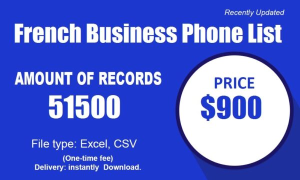 French Business Phone Number Data