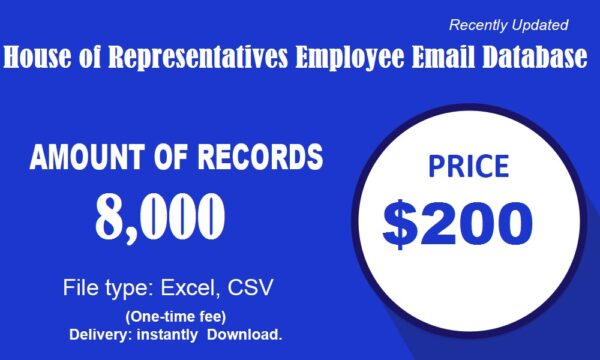 House of Representatives Employee Email Activer Data