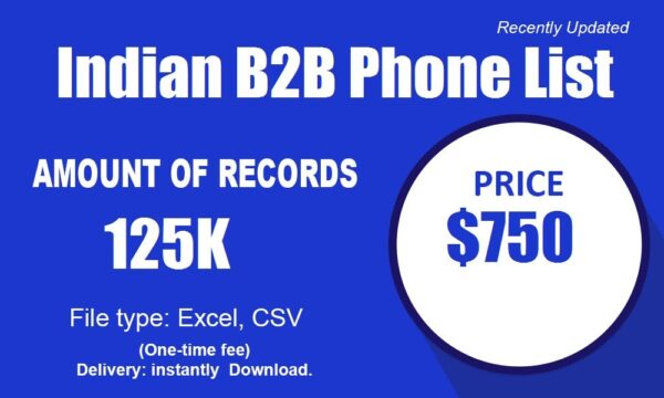 Indian B2B Phone Number Data