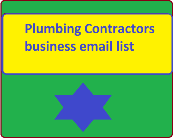 Plumbing Contractors Email Activer Data