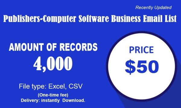 Publishers-Computer Software Email Activer Data