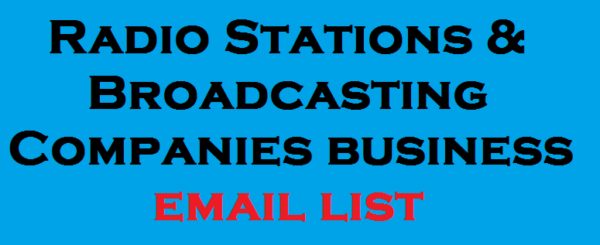 Radio Stations & Broadcasting Companies Email Activer Data