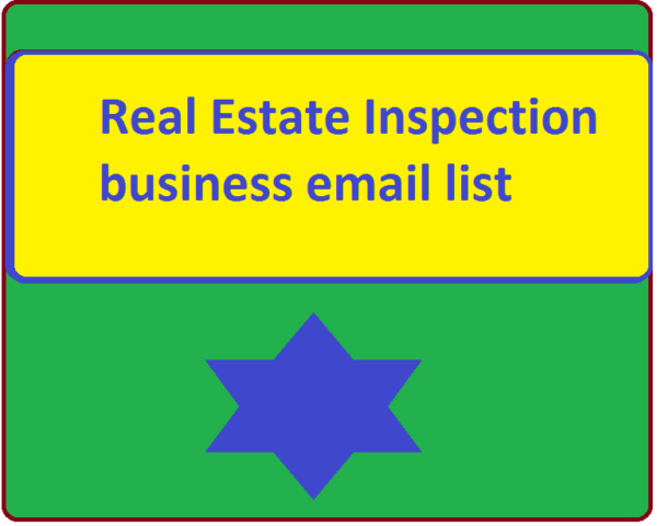 Real Estate Inspection Email Activer Data