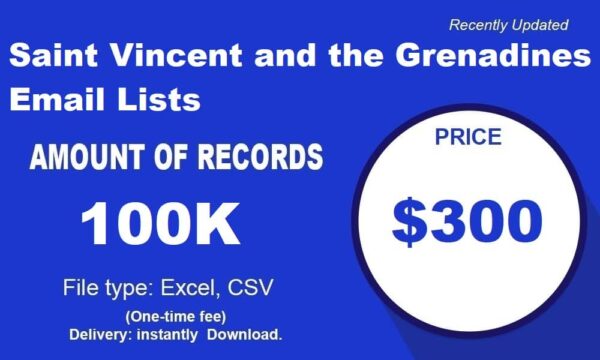 Saint Vincent and the Grenadines Email Activer Datas