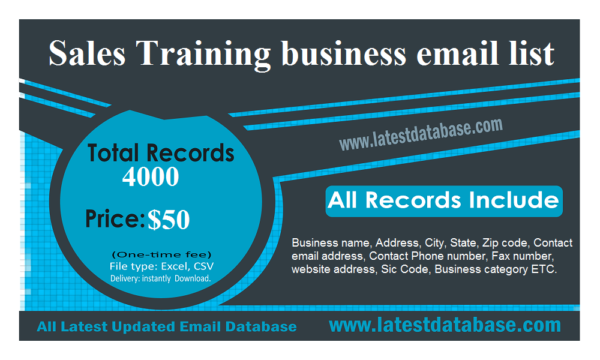 Sales Training Email Activer Data