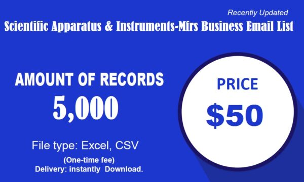 Scientific Apparatus & Instruments-Mfrs Email Activer Data