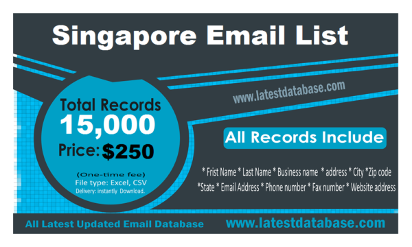 Singapore Email Activer Data