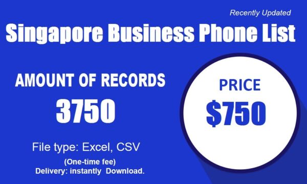 Singapore Business Phone Number Data