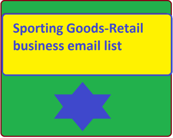 Sporting Goods-Retail Email Activer Data