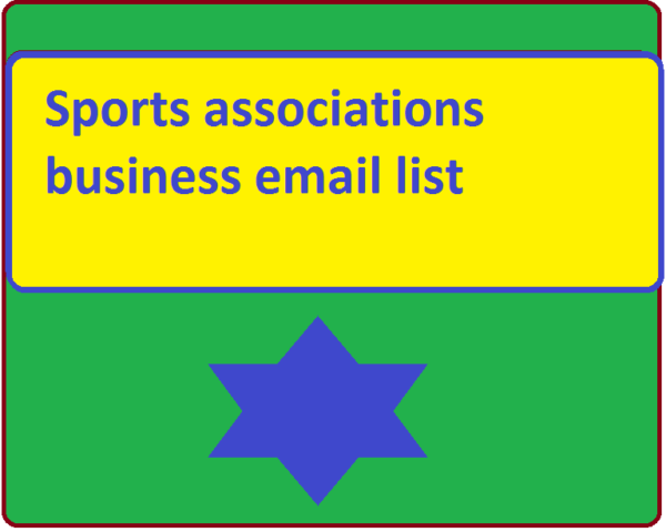 Sports associations Email Activer Data