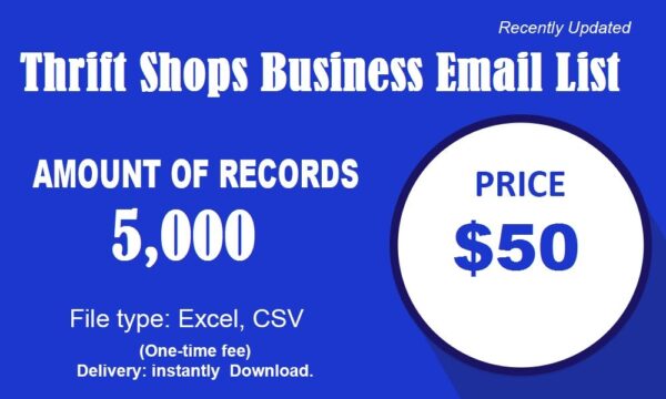 Thrift Shops Email Activer Data