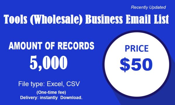 Tools (Wholesale) Email Activer Data