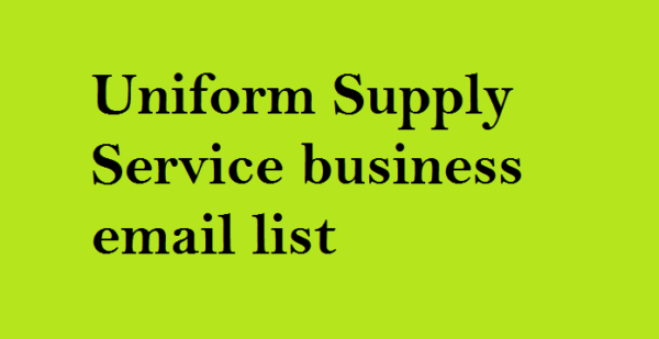 Uniform Supply Service Email Activer Data