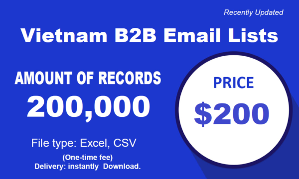 Vietnam Email Activer Data