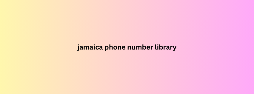 jamaica phone number library