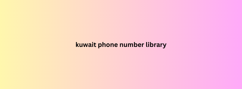 kuwait phone number library